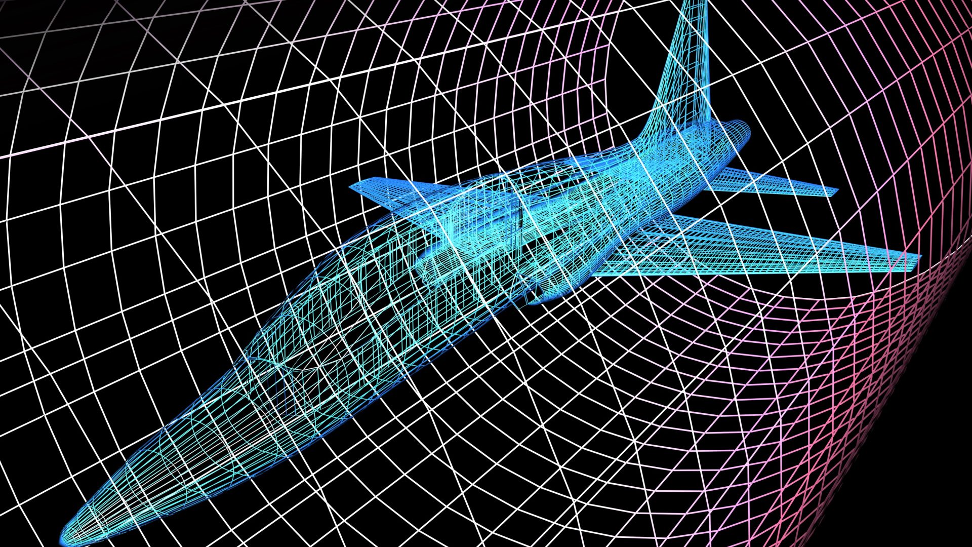 wireframe aircraft